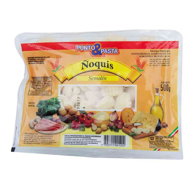 ñoquis Punto&pasta X 500 Gr