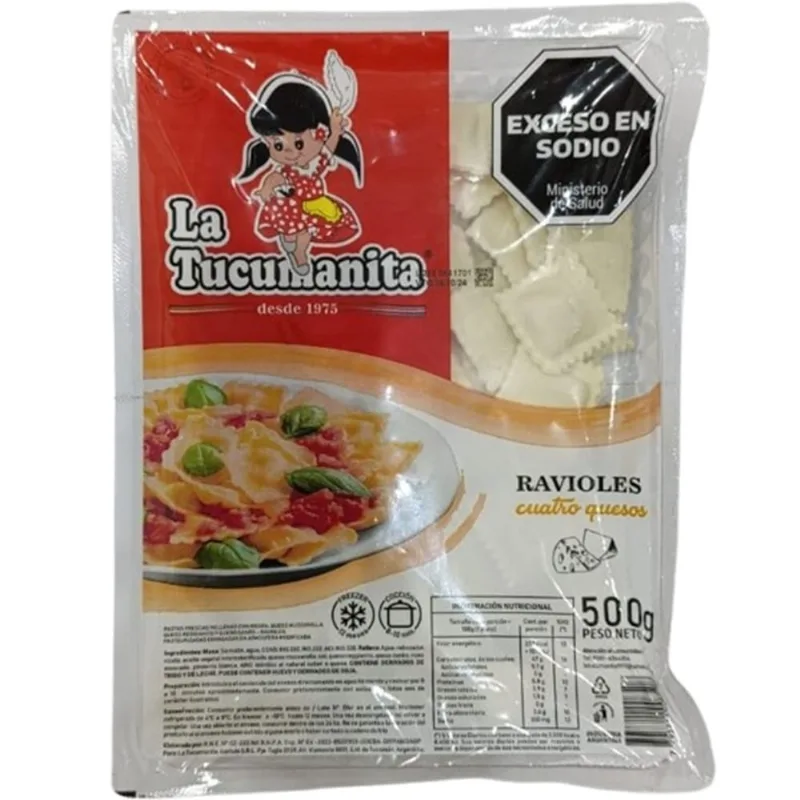 Ravioles 4 quesos La Tucumanita 500 grs