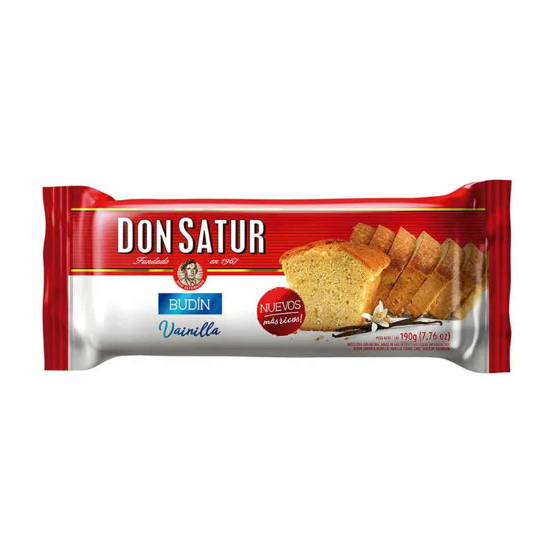 Budín Sabor Vainilla 190 Grs Don Satur