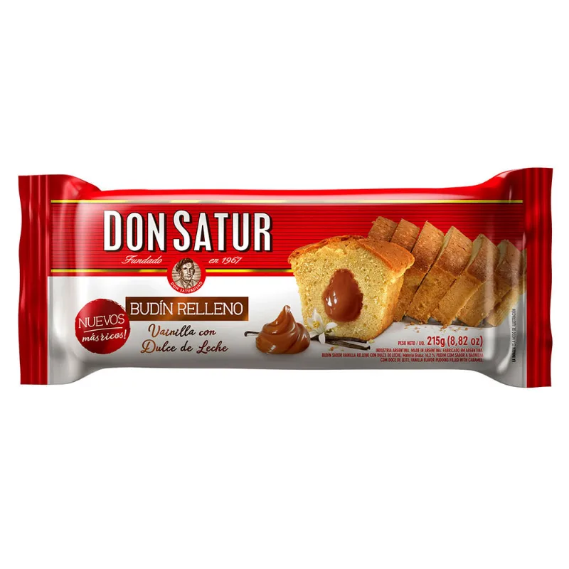 Budin Don Satur Relleno Dulce De Leche X210gr