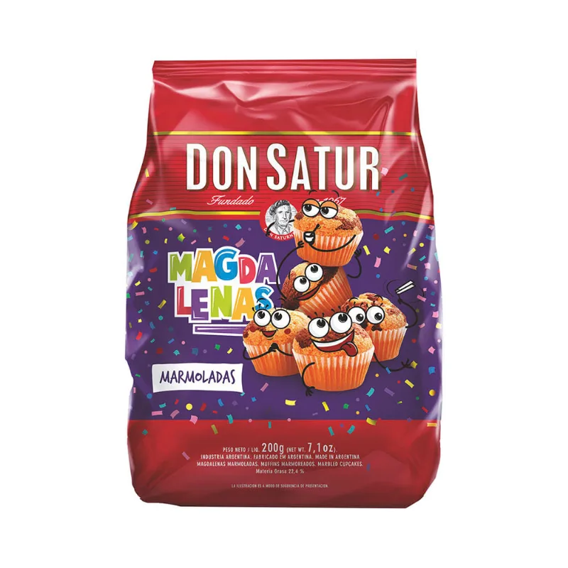 Magdalenas Sabor Marmoladas 200 Grs Don Satur