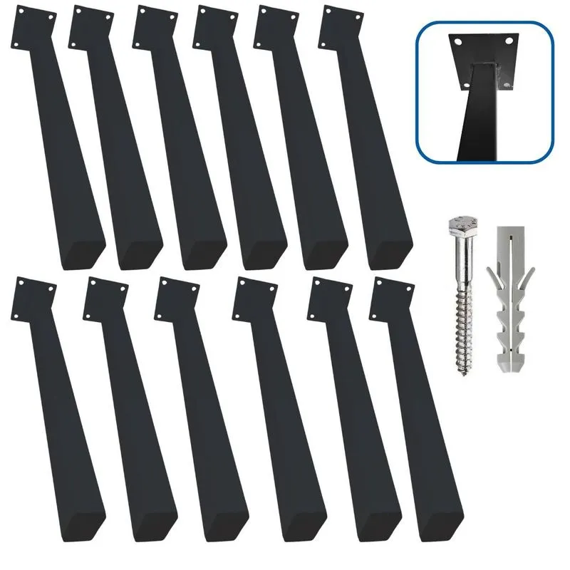 Suporte Pia De Parafusar 30cm 12pçs Grapa Granito Bancada