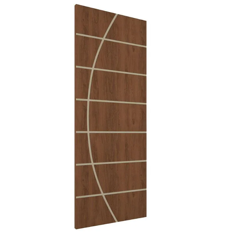 Porta De Madeira Frisada U.v 210cm X 80cm - R20c Imbuia