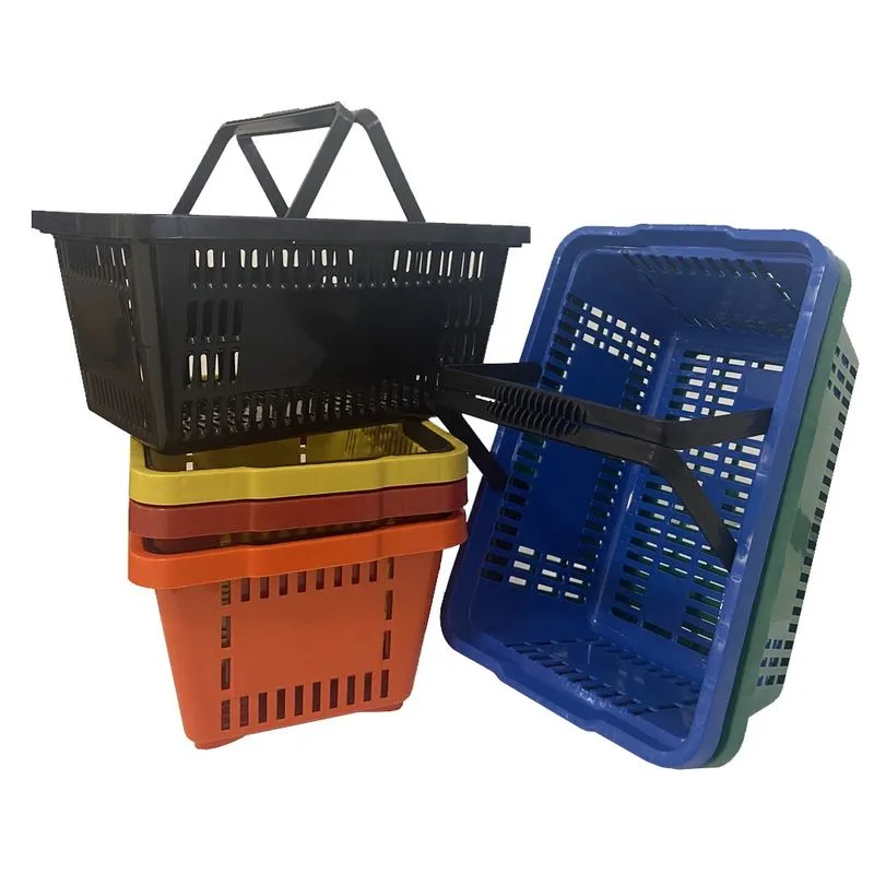 Kit 2 Cesta De Mercado Cestinhas Supermercado Compras Loja
