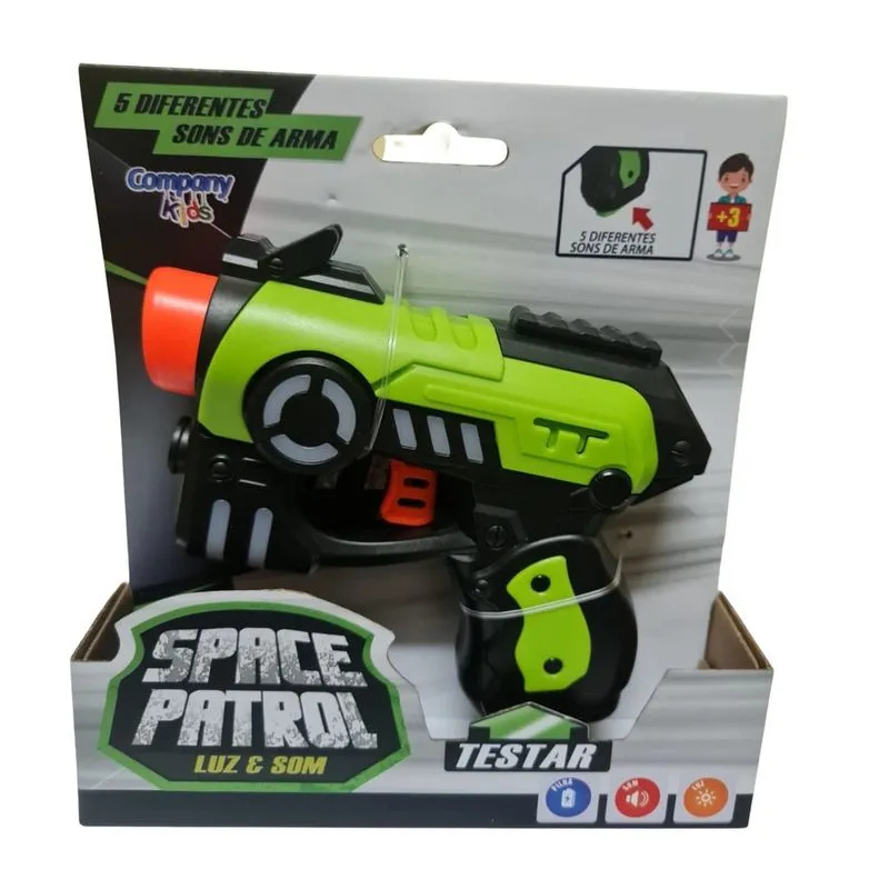 Brinquedo Arminha de Plástico c/ Laser e Som cores Sortidas