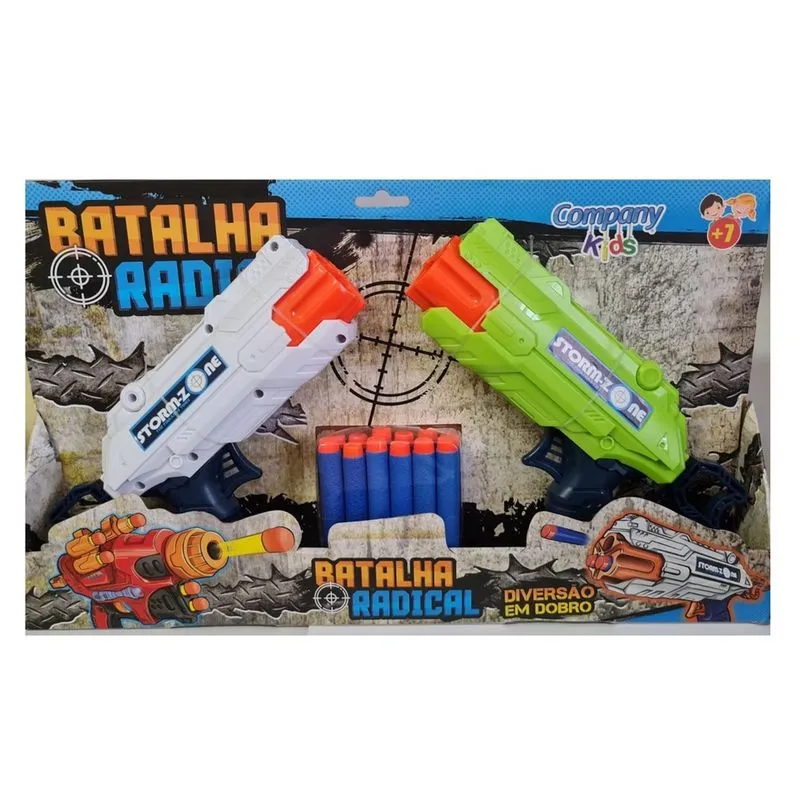Brinquedo infantil 2 Arminhas Lança Dardos Batalha Radical