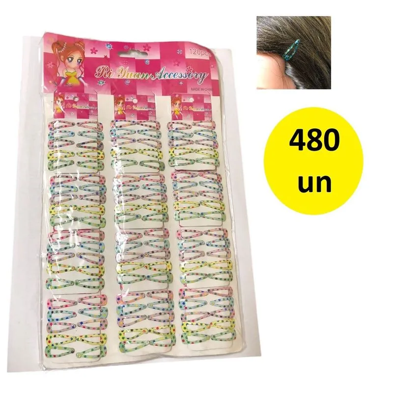 480 Un Tic Tac Presilha De Cabelo Pequeno 2,5cm Sortida