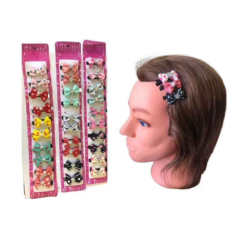 10 Un Presilha De Cabelo Tic Tac Laço Sortido Infantil