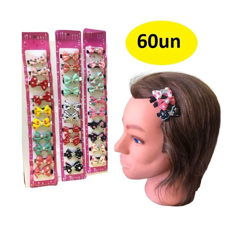60 Un Presilha De Cabelo Tic Tac Laço Sortido Infantil