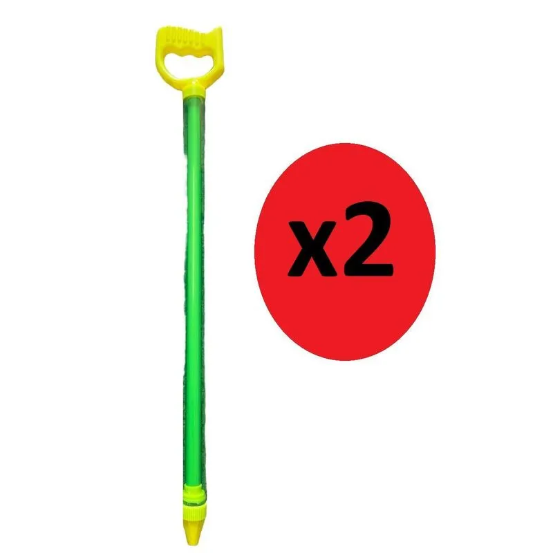 Kit Verão Brinquedo 2 Esguichos De Água Jato Piscina Verde