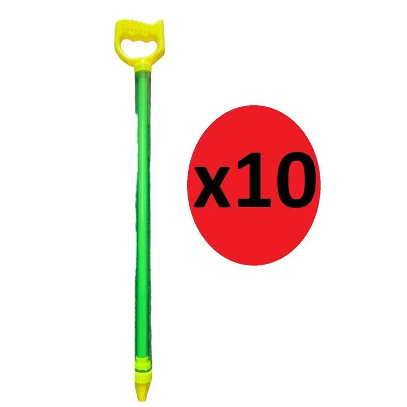 Kit Verão Brinquedo 10 Esguichos De Água Jato Piscina Verde