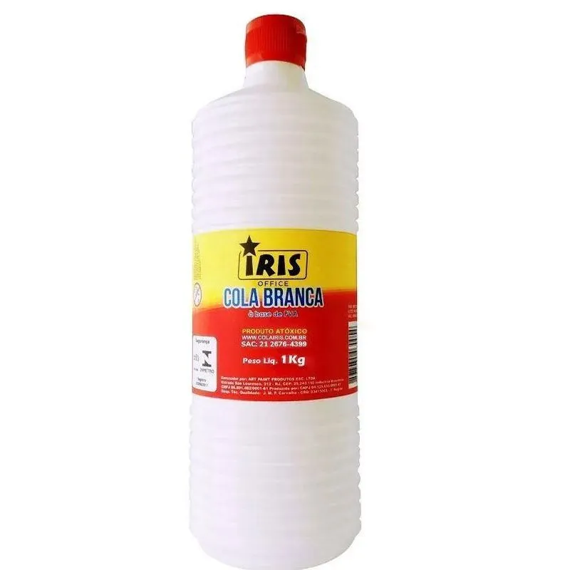 Cola Branca Escolar A Base De Pva 1000Gr- Iris- 1 Tubo