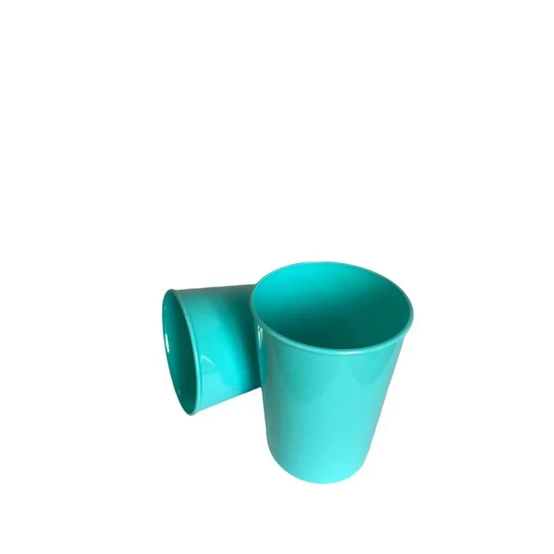 Kit Copo 400ml Verde Água De Acrílico Para Personalizar 15un