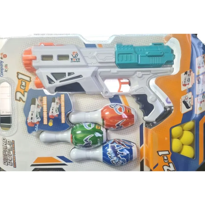Brinquedo Pistola De Plástico Lança Projéteis água Infantil
