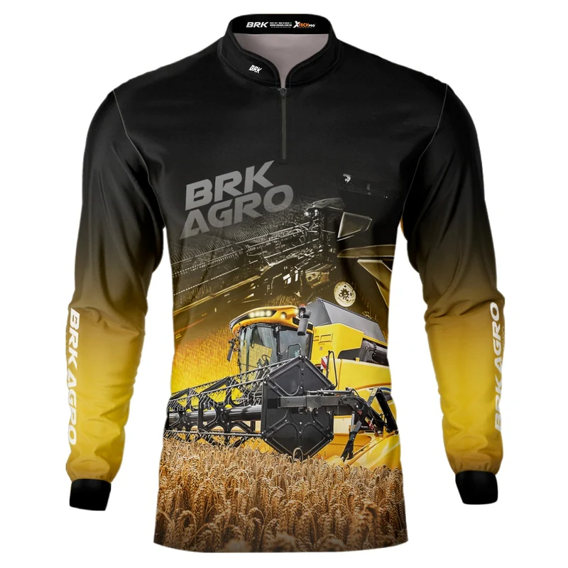 Camisa Agro Brk Colheitadeira CR11 com Proteção Solar UV50+ P