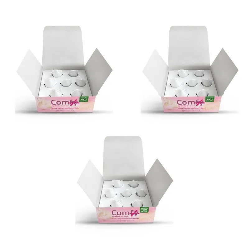 Oleo De Côco Beneficios Para Regiao Intima Em Cápsulas Kit 3