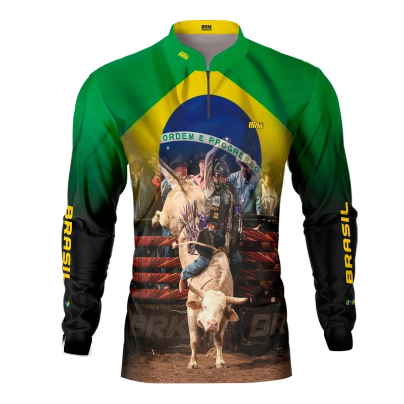 Camisa Agro Brk Rodeio Brasil com Proteção Solar UV50+ G1
