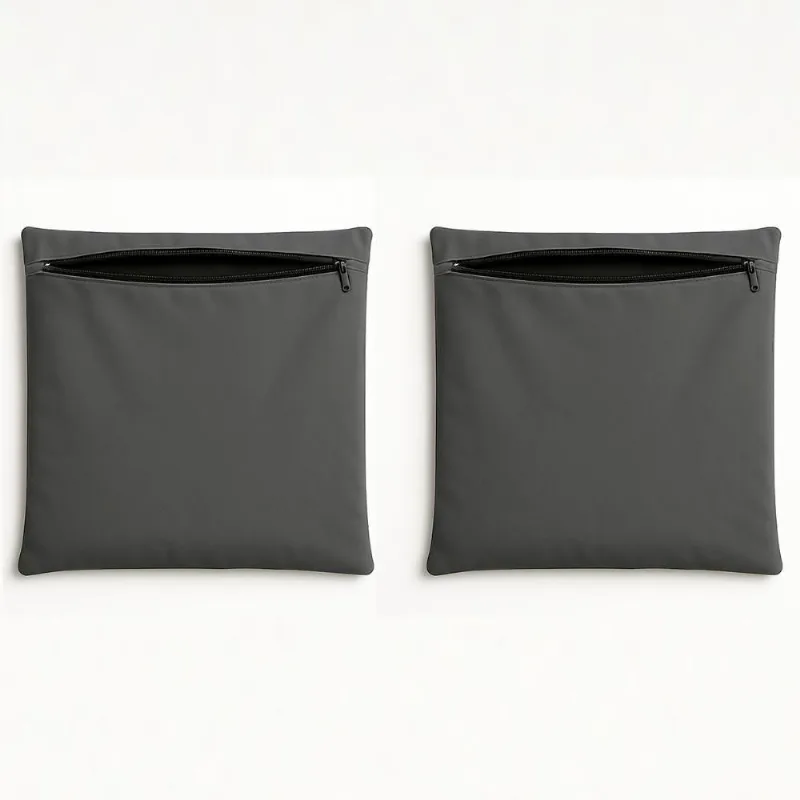 Kit 2 Capas De Almofada Decorativa 42cm Sala Quarto Balaqui Cinza