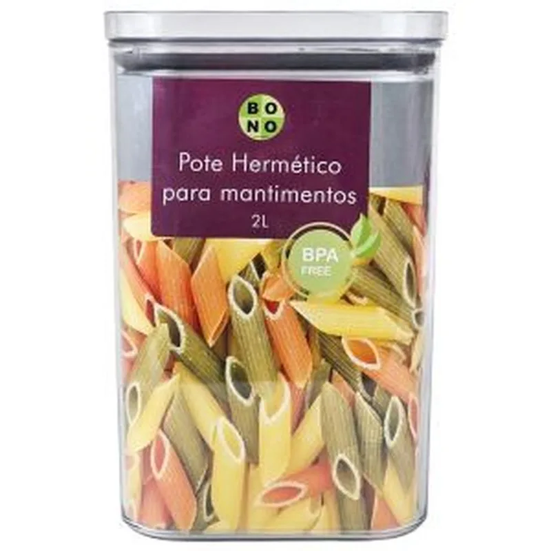 Pote Hermético para Mantimentos 2L Ultra Resistente - Bono