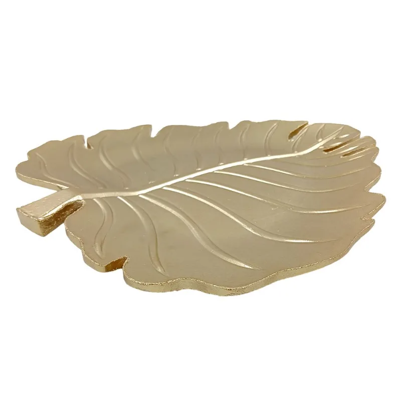 Bandeja Folha Decorativa 31x27cm em MDF Milk