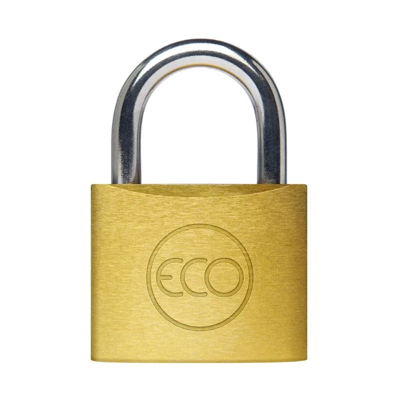 Candado bronceado 60 blister arco acero niquelado