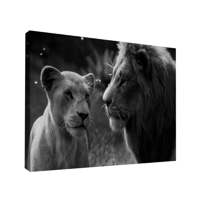 Quadro Rei E Rainha Da Selva Pb -- Br Artes