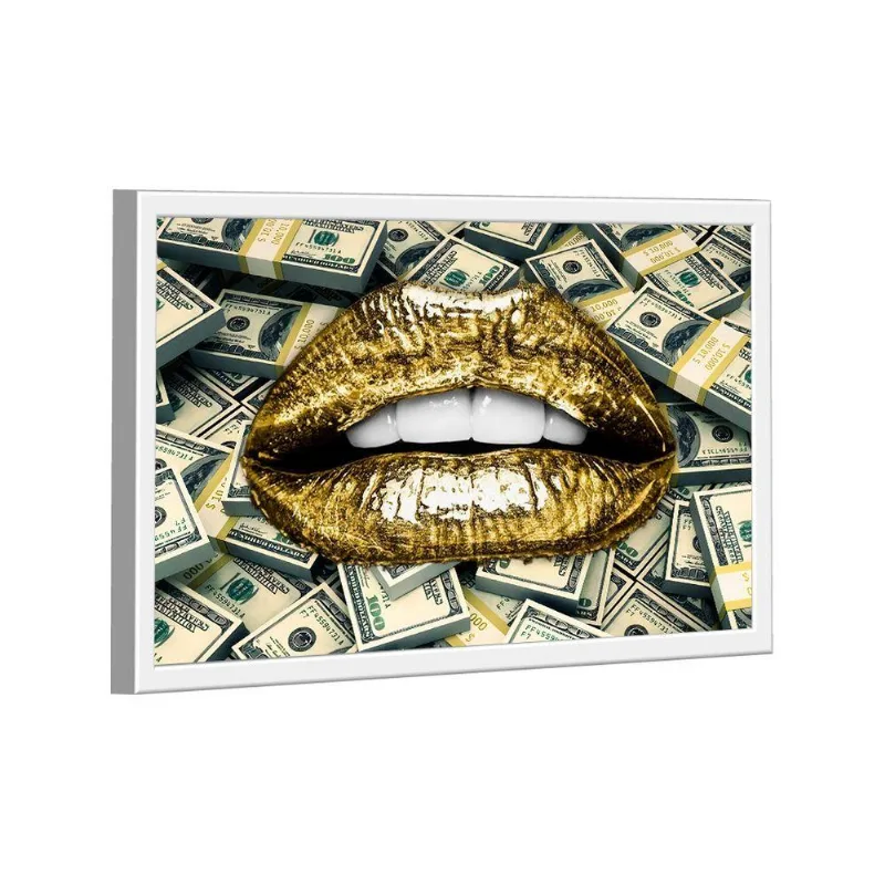 Quadro Mouth Dollars -- Br Artes