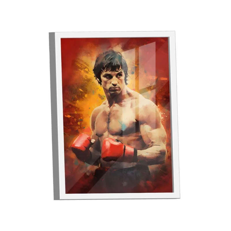 Quadro Rocky Balboa Pintura -- Br Artes
