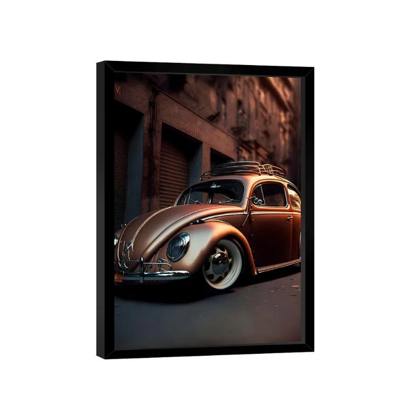 Quadro Fusca Gold -- Br Artes
