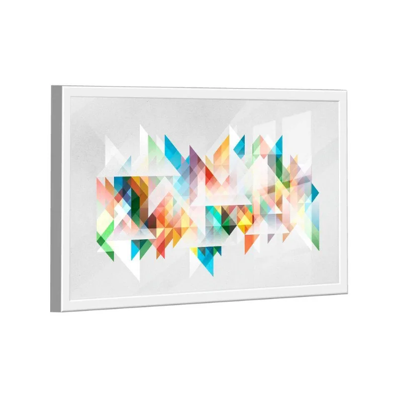 Quadro Geométrico Multicolorido -- Br Artes