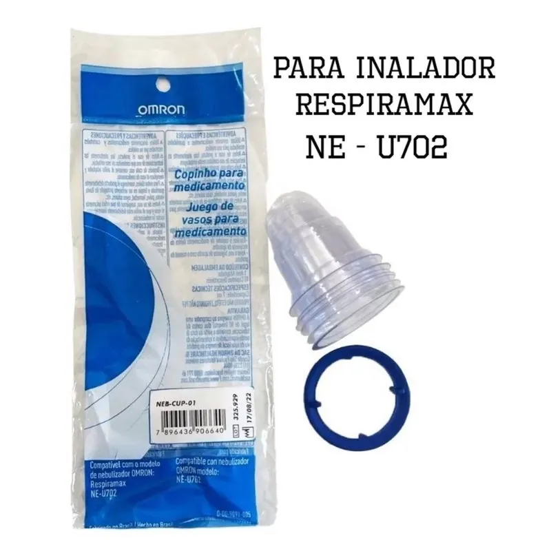 Copinho Para Inalador Omron Respiramax NE-U702 20Un. + Anel