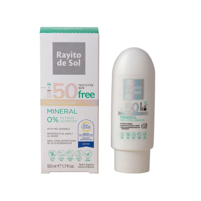 Protector Solar Rayito de Sol Mineral Fps 50 x 60 ml