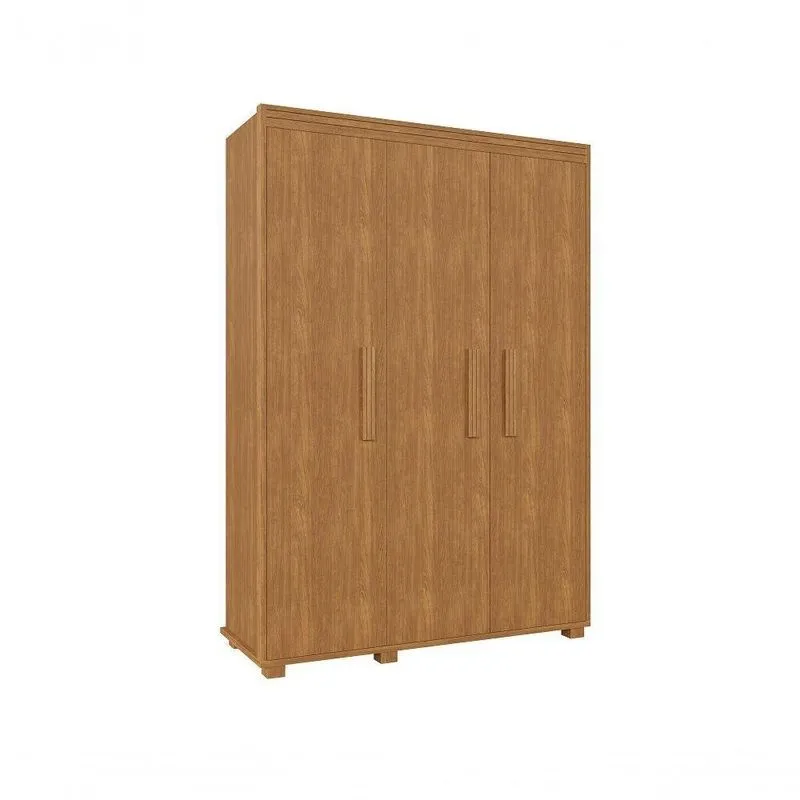 Guarda Roupa De Solteiro Belize Mdf 3 Portas Camas Fênix cinamomo