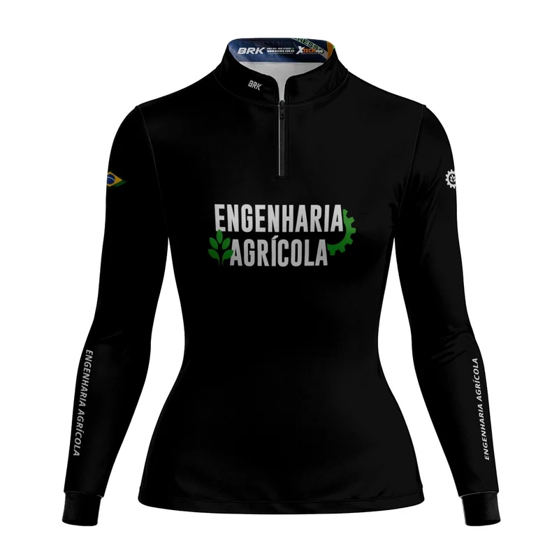 Camisa Agro Feminina Brk Engenharia Agrícola com Proteção Solar UV50+ G2