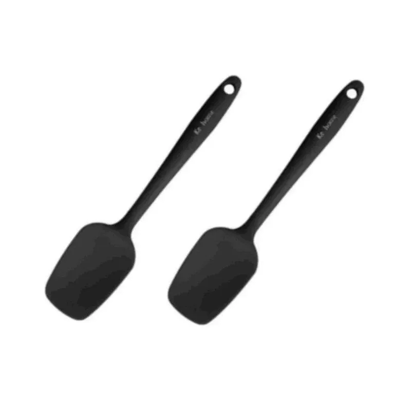 Espatula De Silicone Kehome 30 Cm Preta Kit 2 Peças