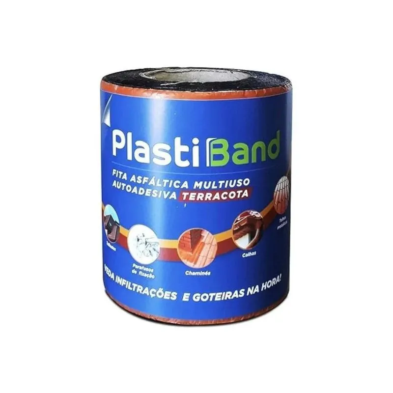 Manta Asfáltica Terracota 15 Cm X 10 Metros 5 Peças