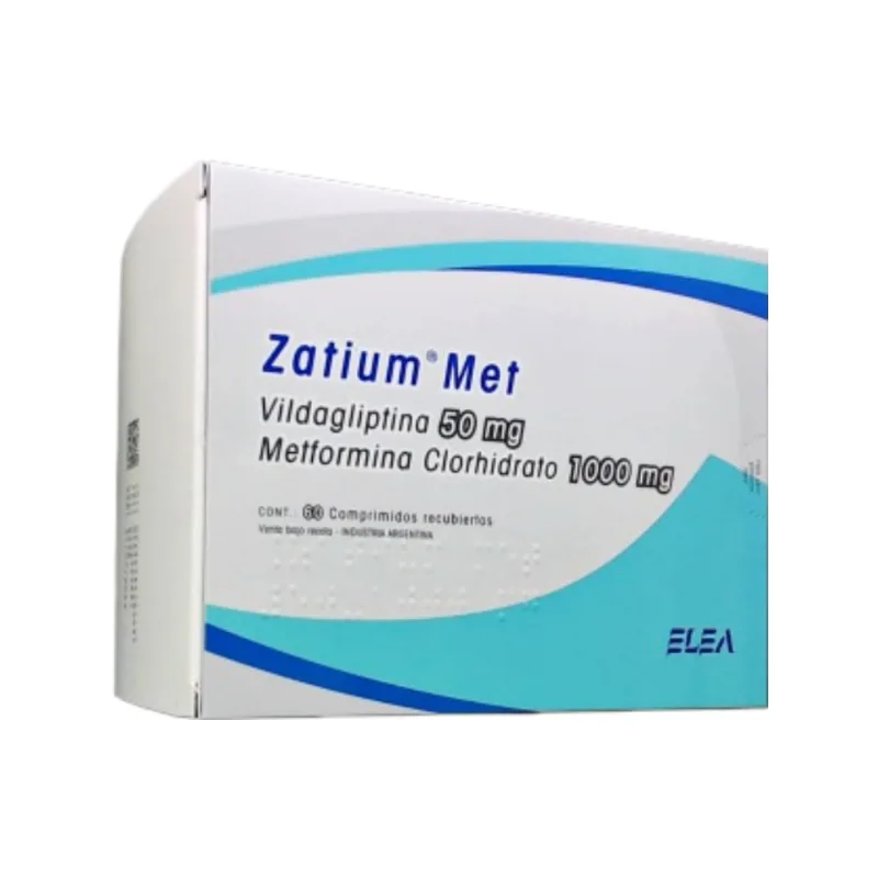Zatium Met Vildagliptin + Metformina 50/1000 mg Comp x 60