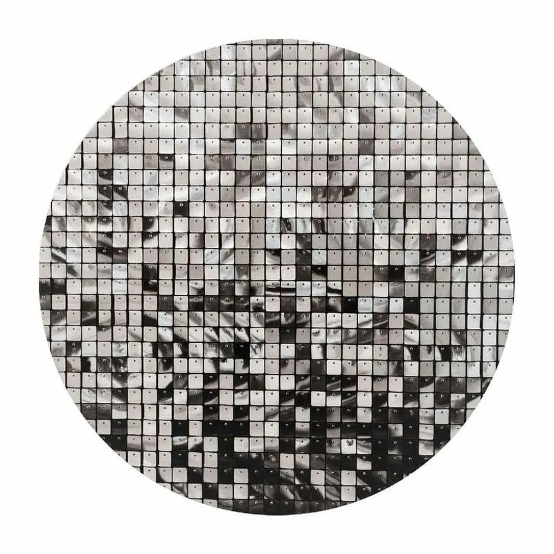 Painel Redondo Shimmer Wall 3D Tecido 1,50M X 1,50M