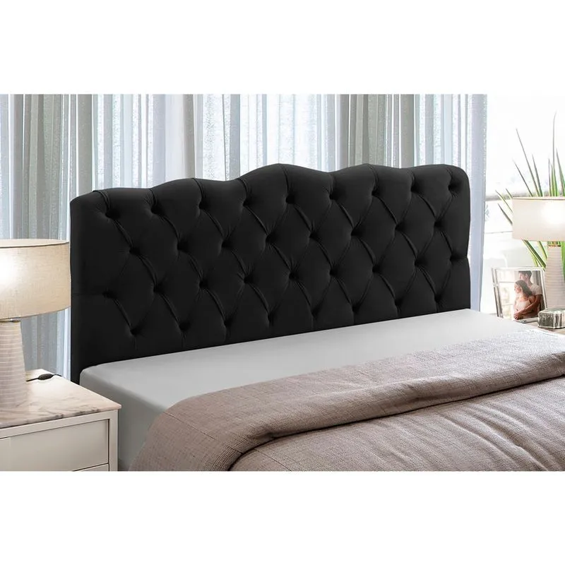Cabeceira Solteiro Estofada Madeira Cama Box Atena