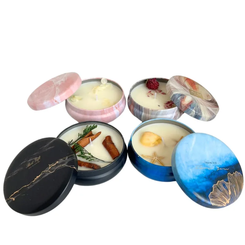 Kit 4 Velas Perfumadas para Presente com caixinha De/Para