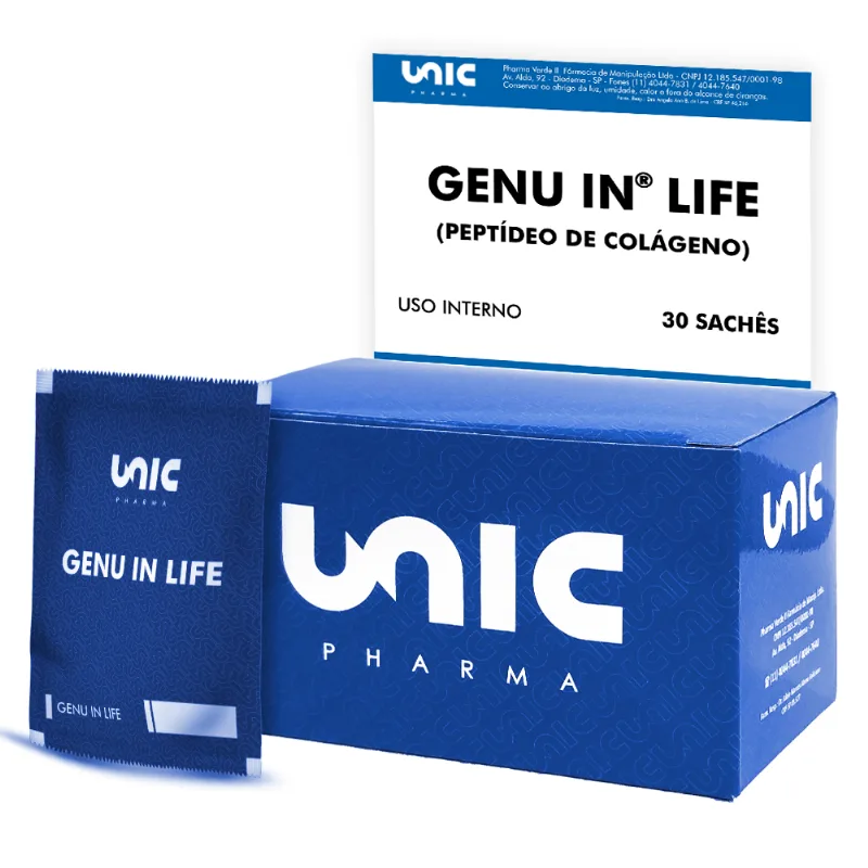 Genu-In Life 30 sachês 10g Peptídeos de Colágeno 360