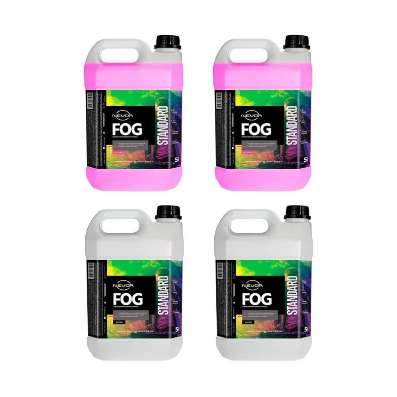 Líquido Para Maquina Fumaça 5 Lts 2 Tutti-frutti + 2 Neutro