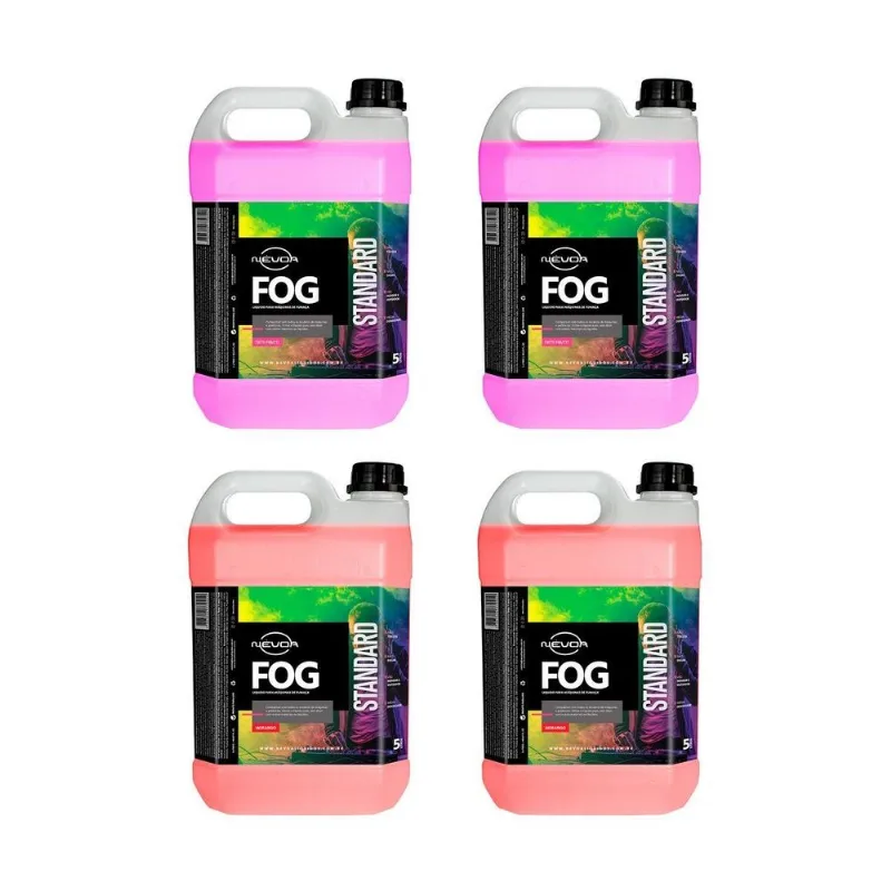 Líquido Para Maquina Fumaça 5 Lts 2 Tutti-frutti + 2 Morango