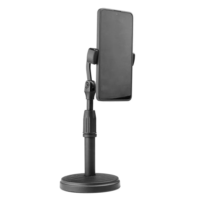 Suporte De Mesa Para Celular Microfone Com Regulagem Altura