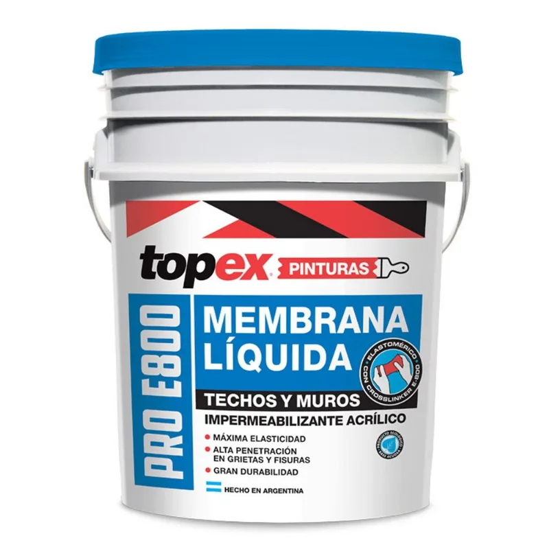 Membrana líquida para techos y muros roja 20 kg Topex
