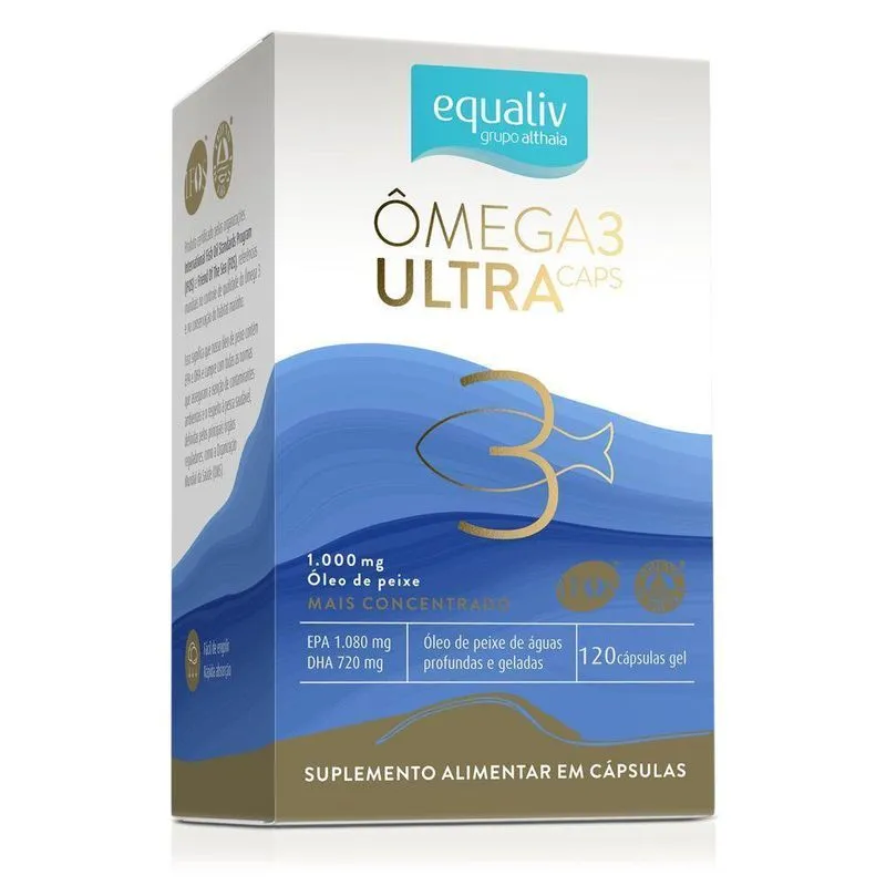 Ômega 3 Ultra 1000mg 120 Cápsulas Equaliv