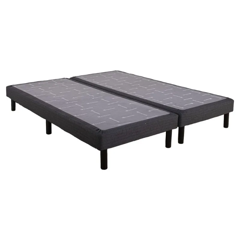 Base Sommier Queen (160x200 cm) Gris Oscuro