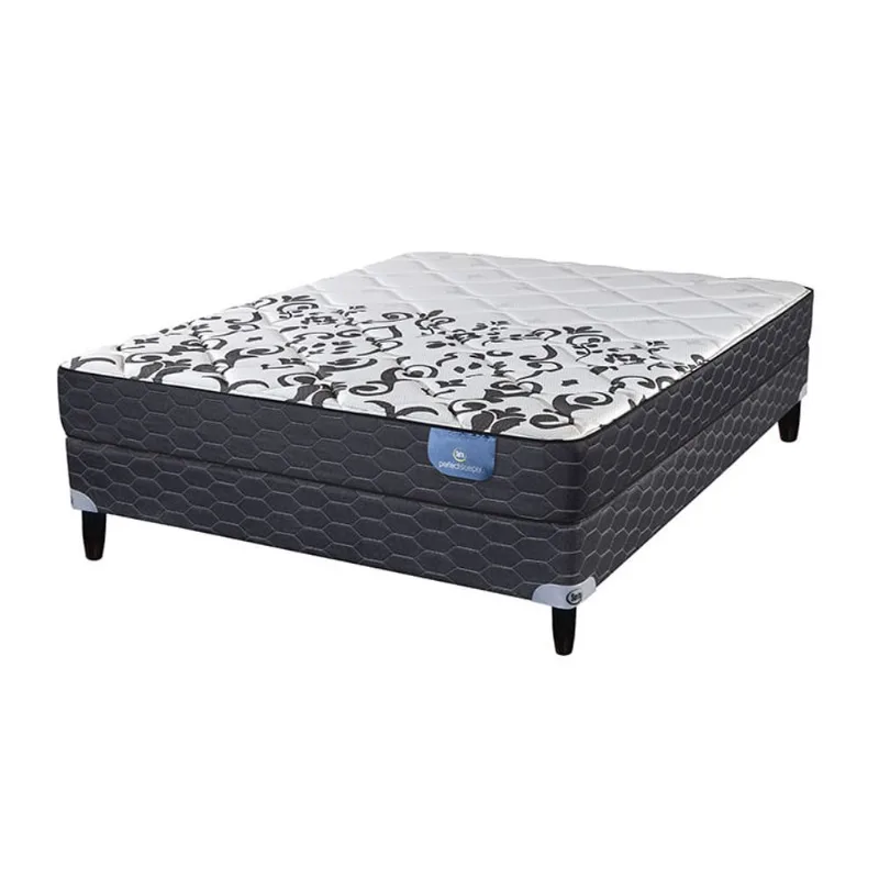 Sommier y Colchón de Resortes 2 Plazas Serta Branson 130x190
