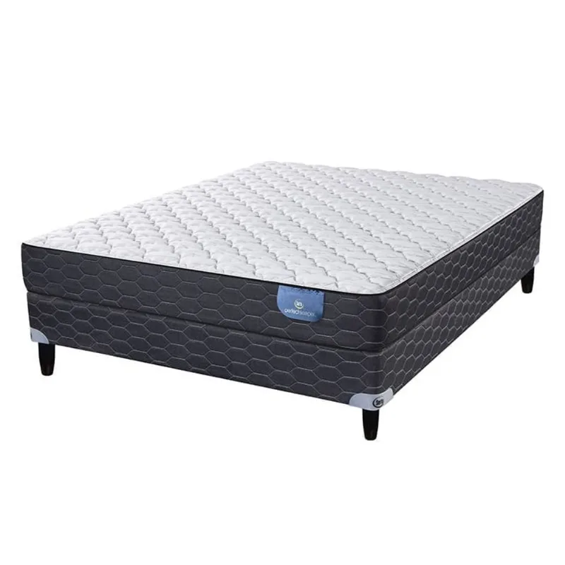 Sommier y Colchón de Resortes 2 Plazas Serta Joplin 140x190
