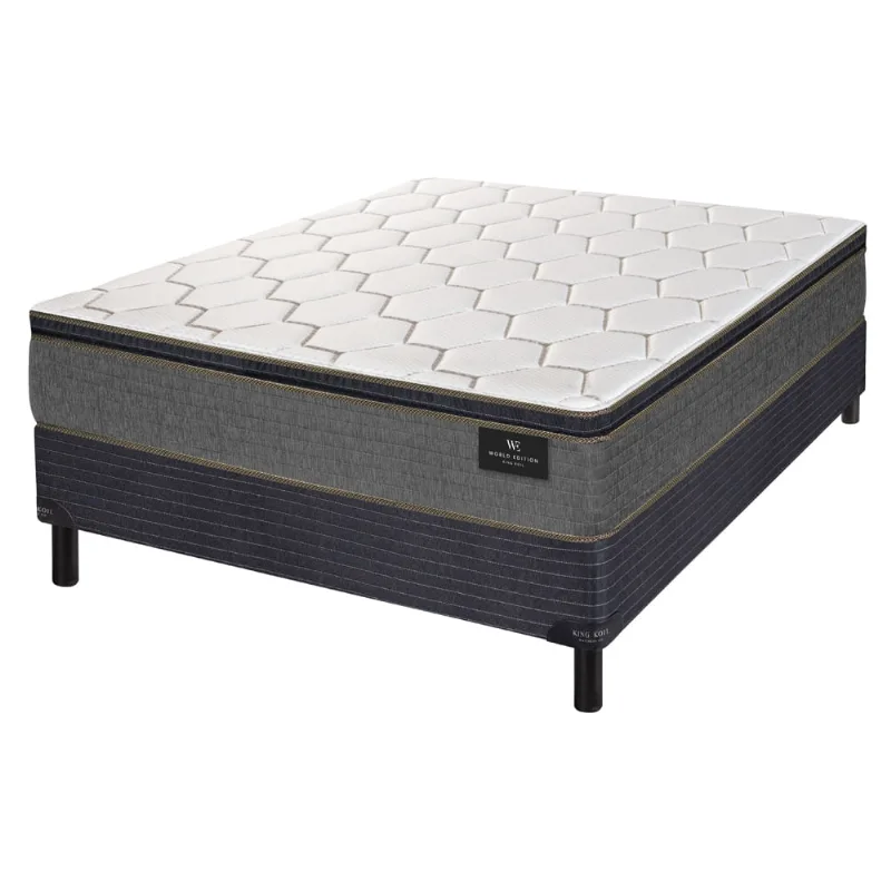 Conjunto Sommier y Colchón de resortes King Koil Glory de 2 plazas 140x190 cm